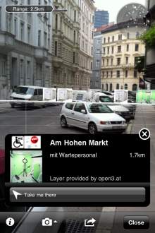 Screenshot Augmented Reality WC App