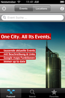 Screenshot Vienna Events
